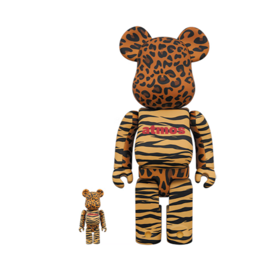 Bearbrick Atmos Animal 100% & 400% Set Orange