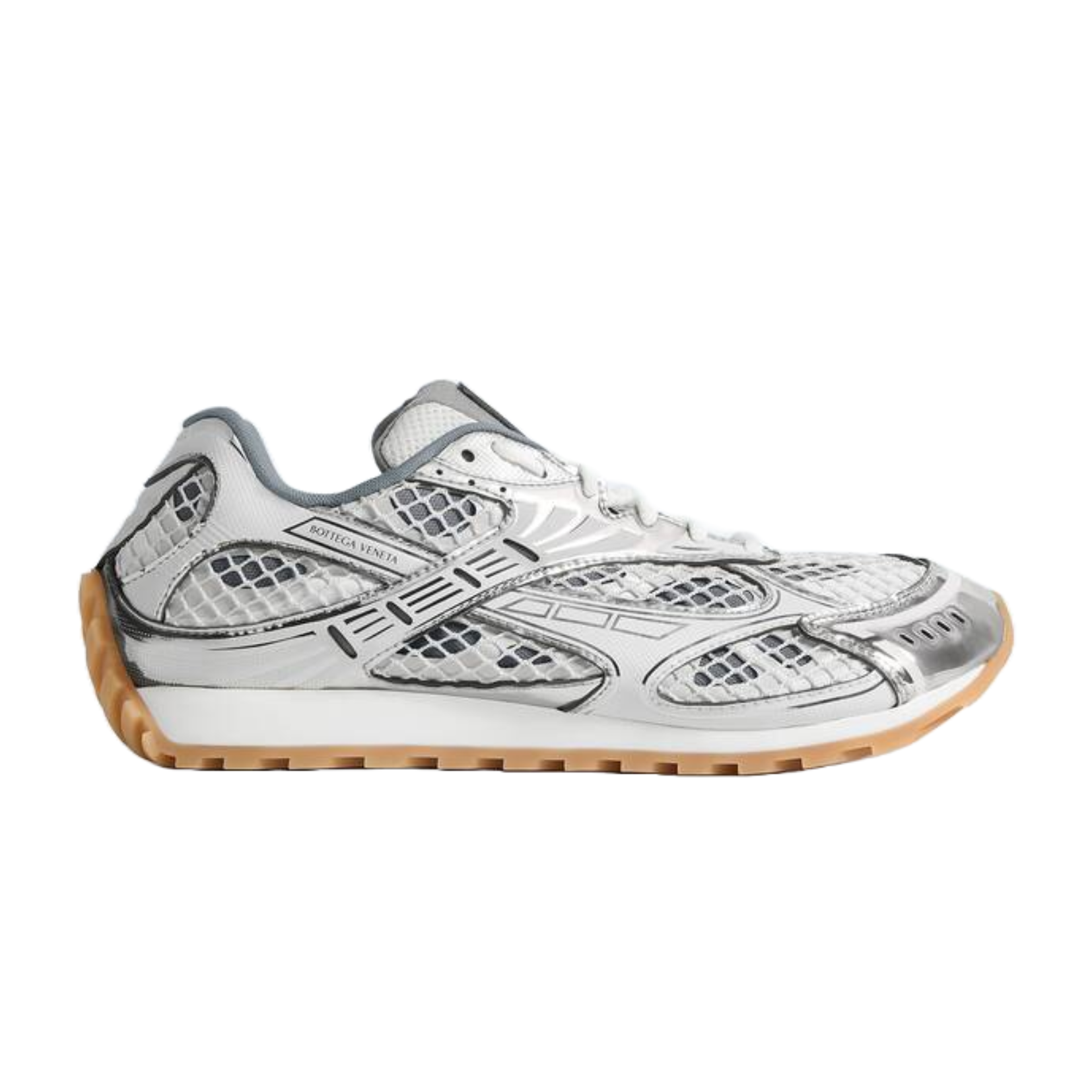 Bottega Veneta Orbit Silver White