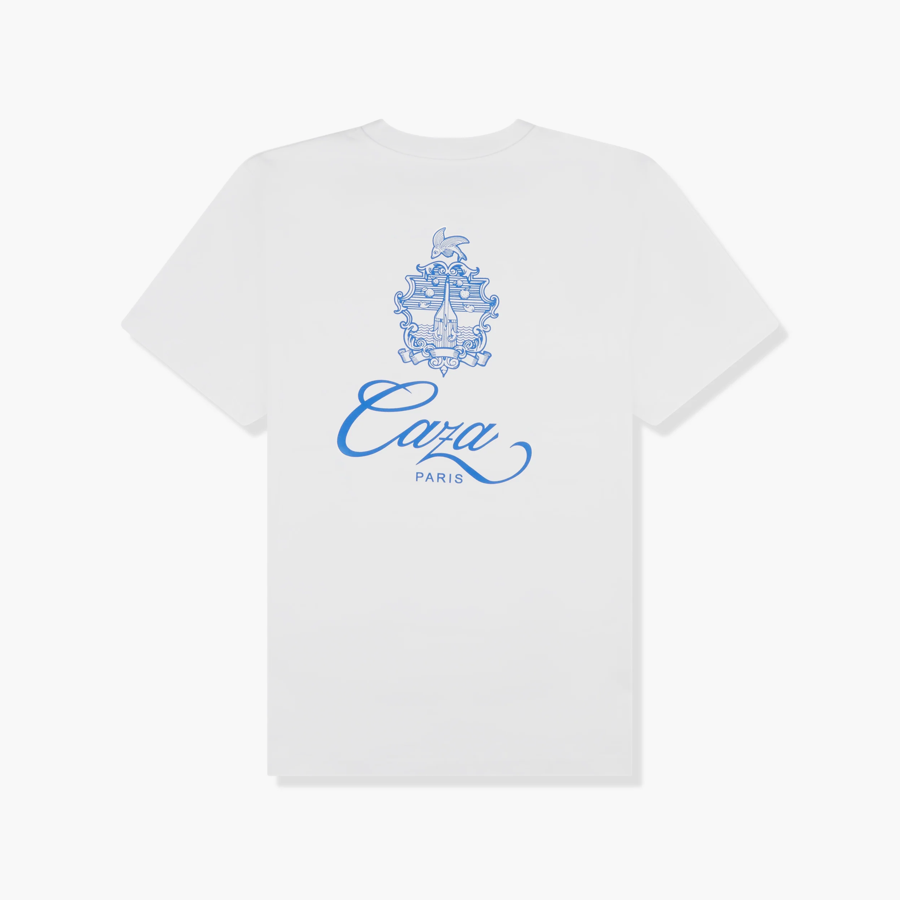 Casablanca T-Shirt Caza Emblem Blanc