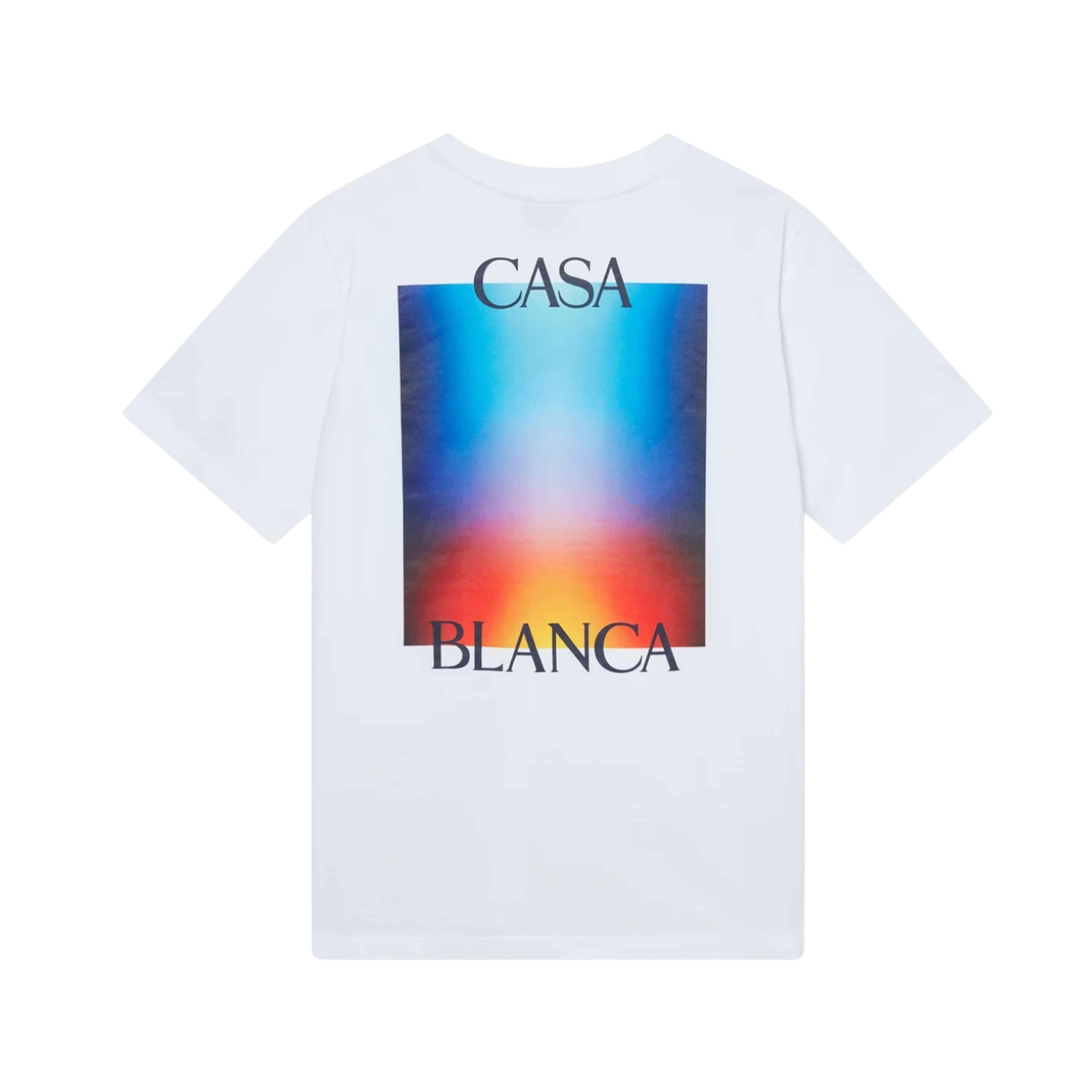 Casablanca T-shirt Gradient Casa Logo Blanc