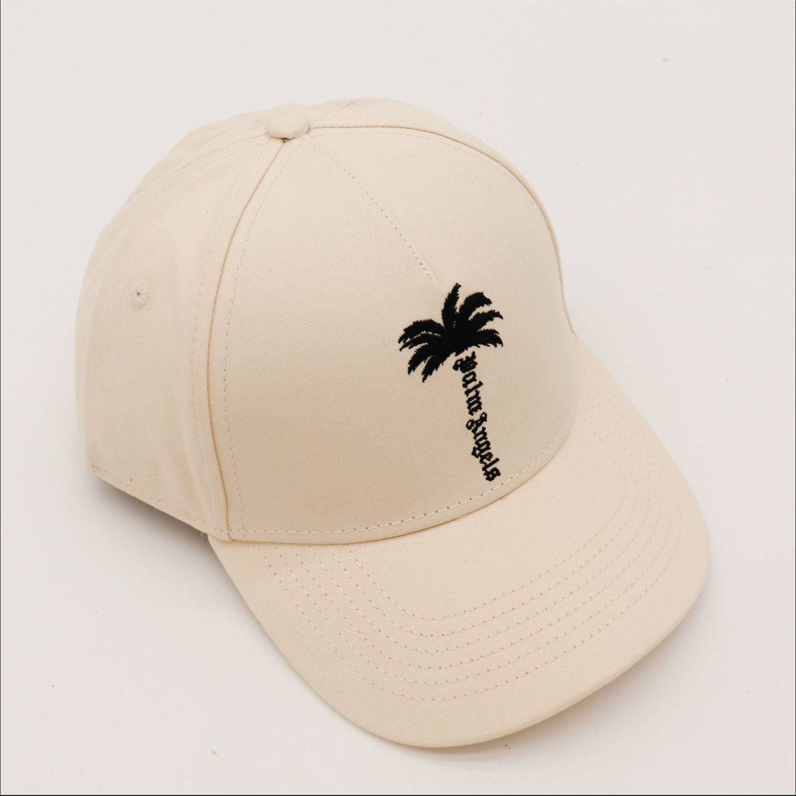 Casquette Palm Angels Logo Brodé Palm Beige