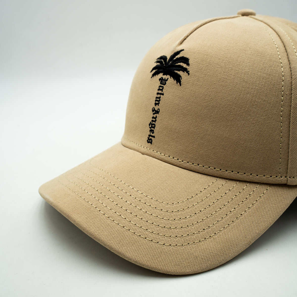 Casquette Palm Angels Logo Brodé Palm Blanc