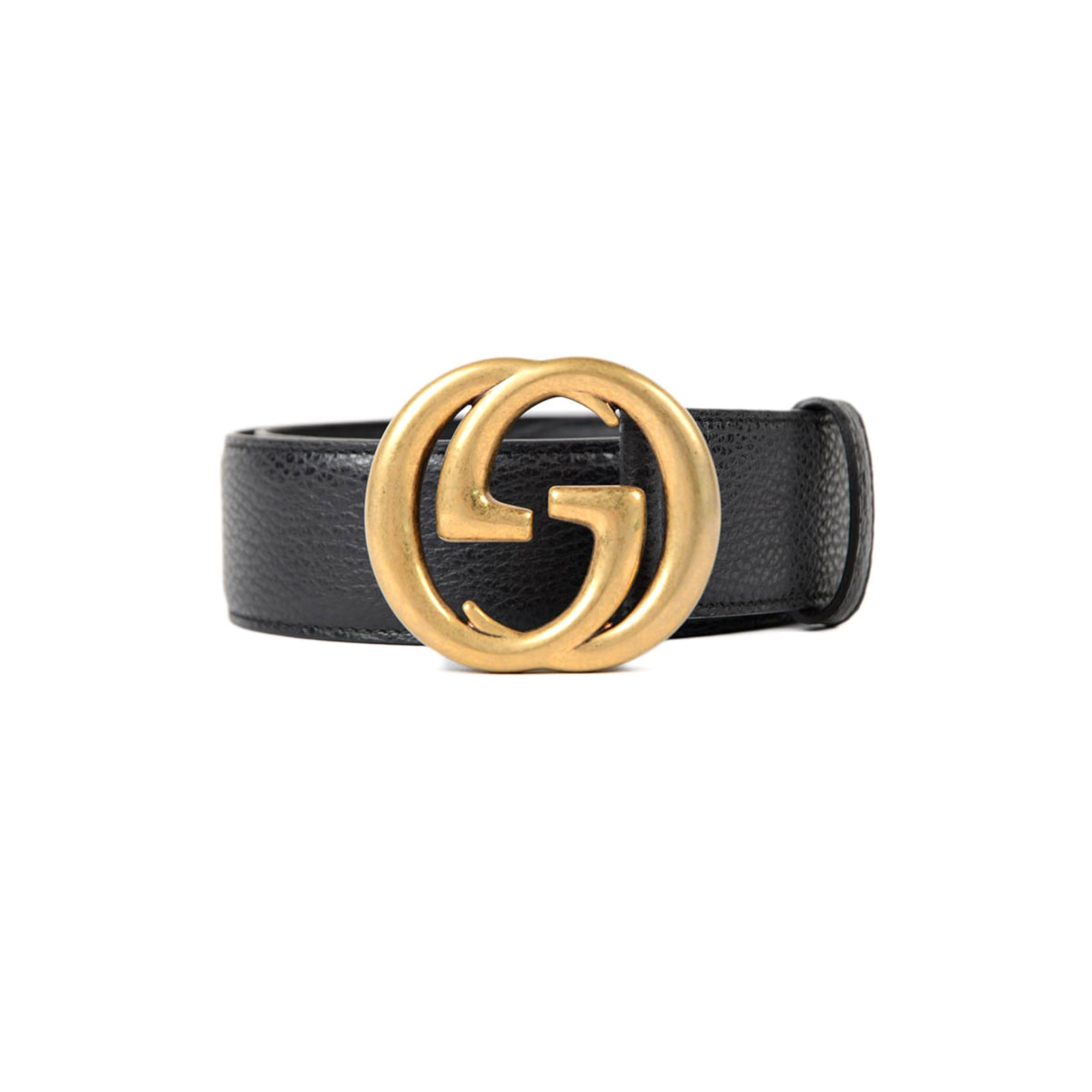 Ceinture Gucci GG Buckle Vintage Black