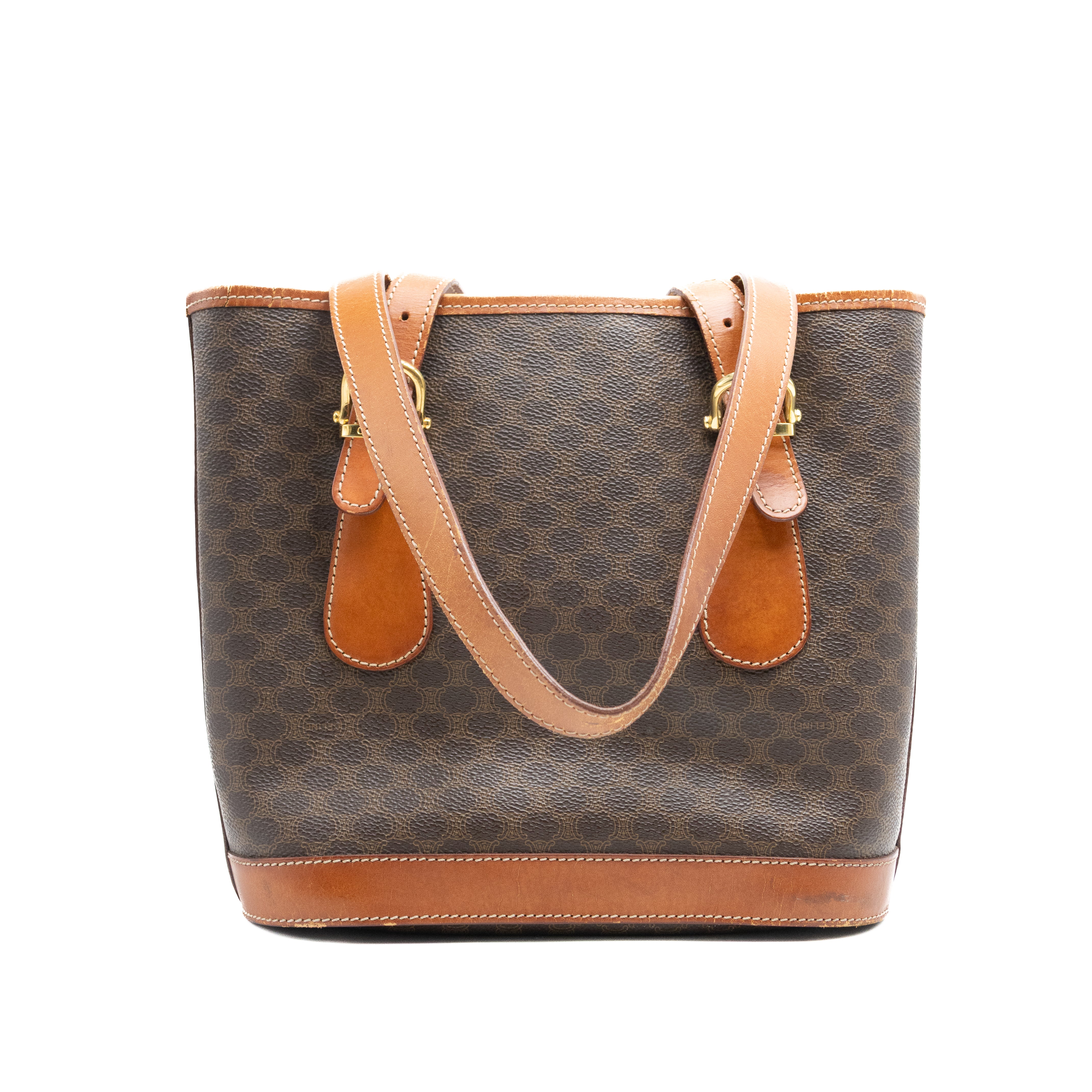 Celine Sac à main Sceau Macadam Marron