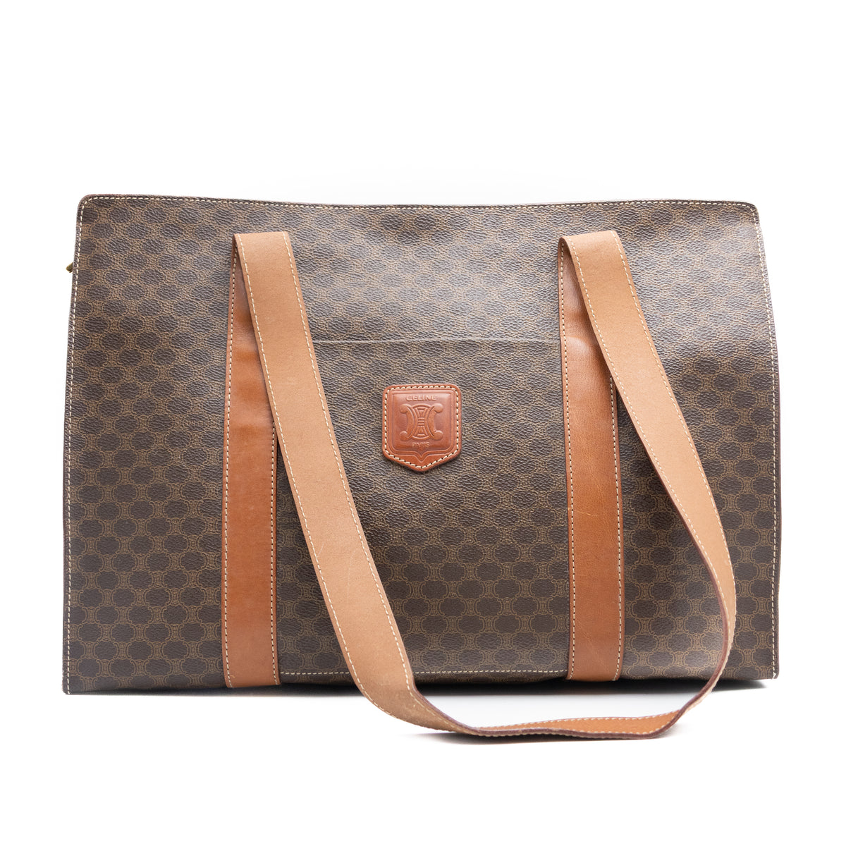Celine Sac Cabas Macadam Marron