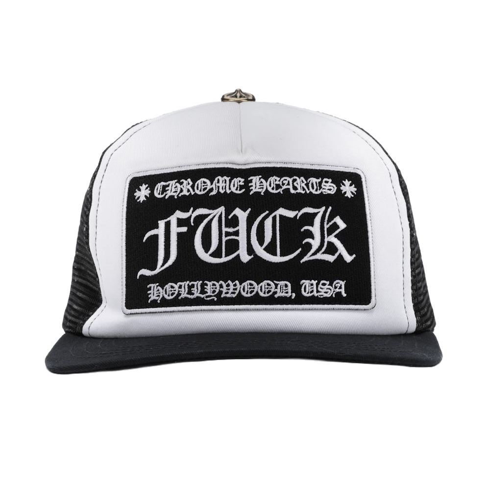 Casquette Trucker - FUCK Hollywood - Black & White