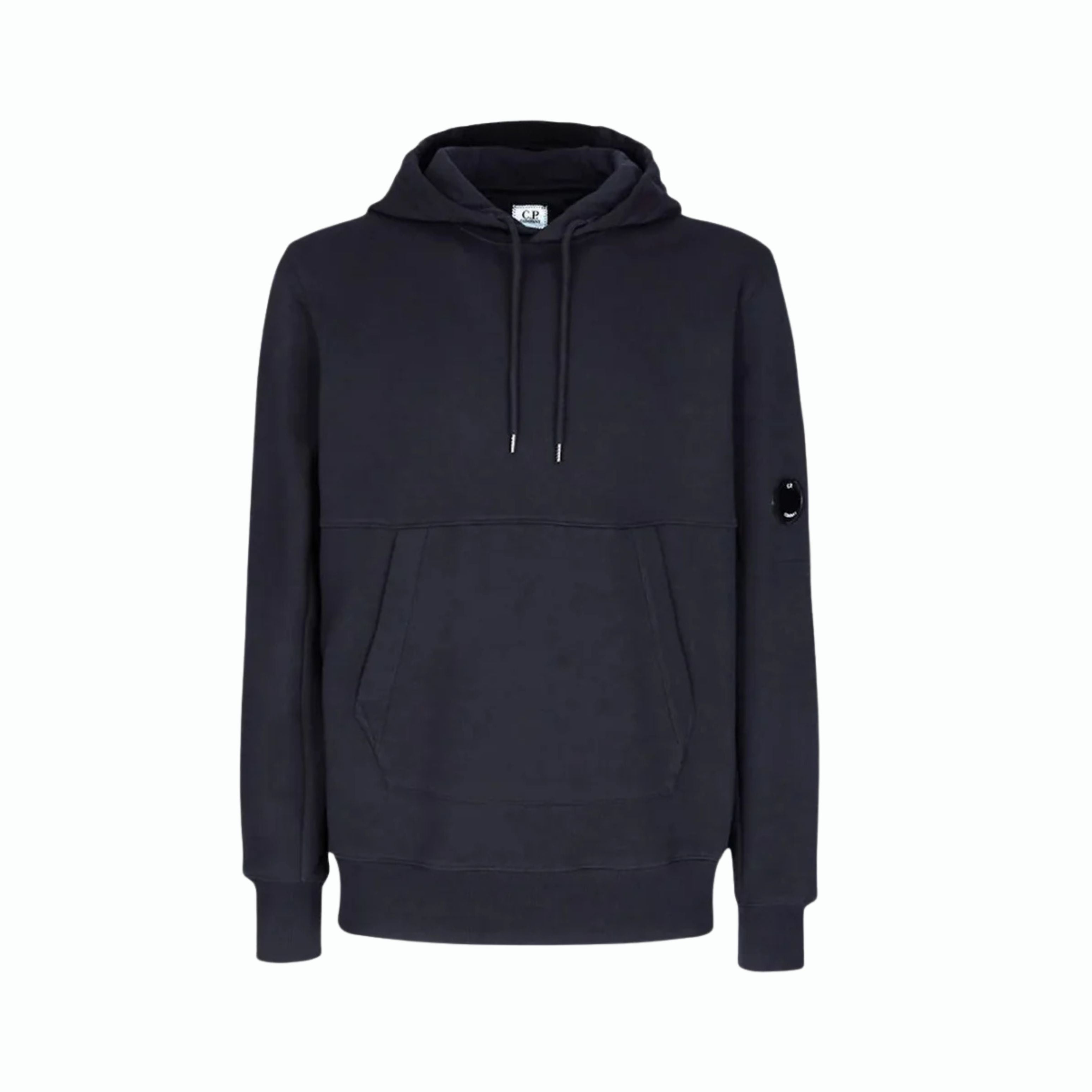 CP. Company Hoodie Diagonal Raised Fleece Navy