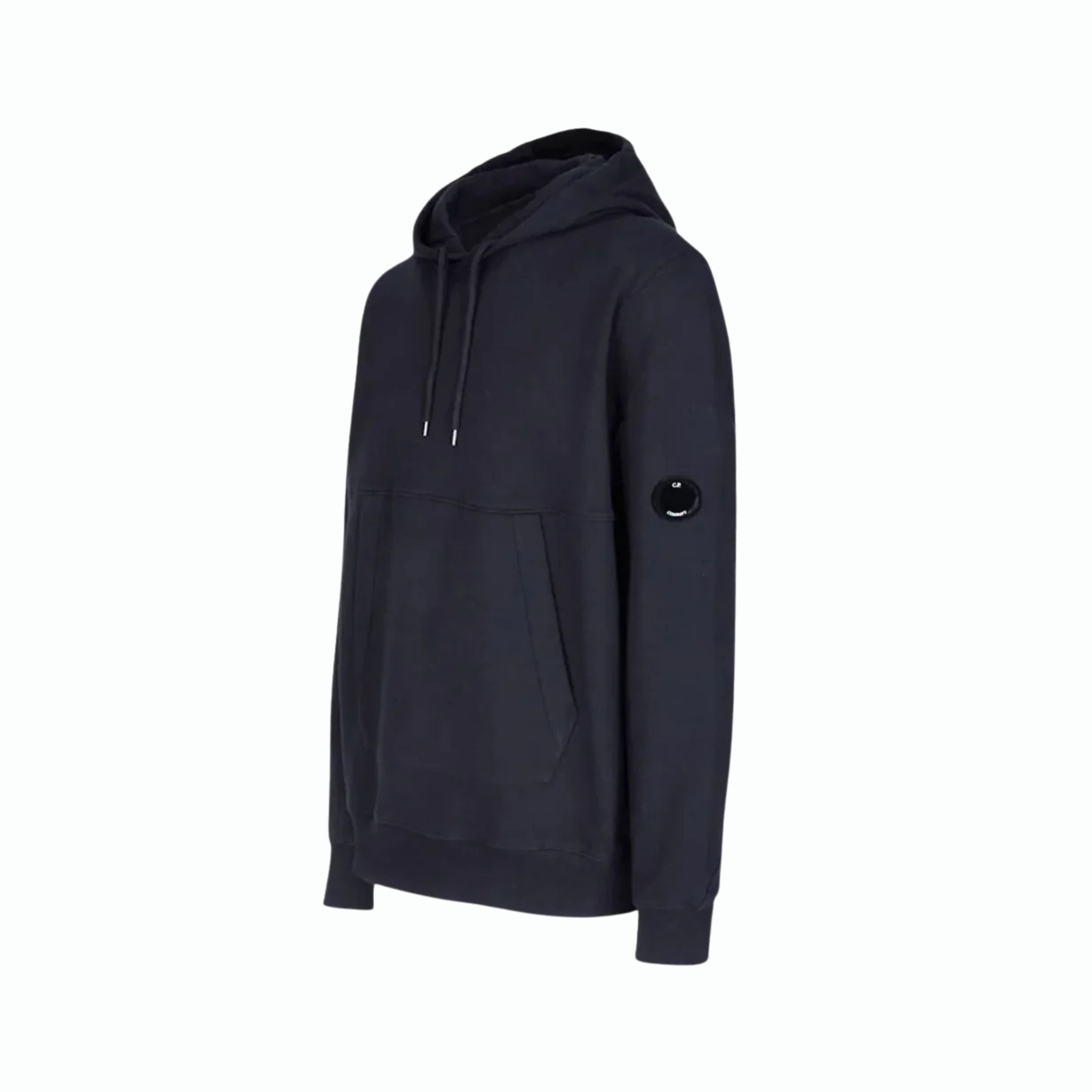 CP. Company Hoodie Diagonal Raised Fleece Navy