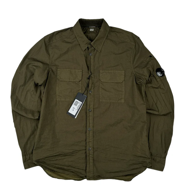 CP Company Khaki Taylon Overshirt
