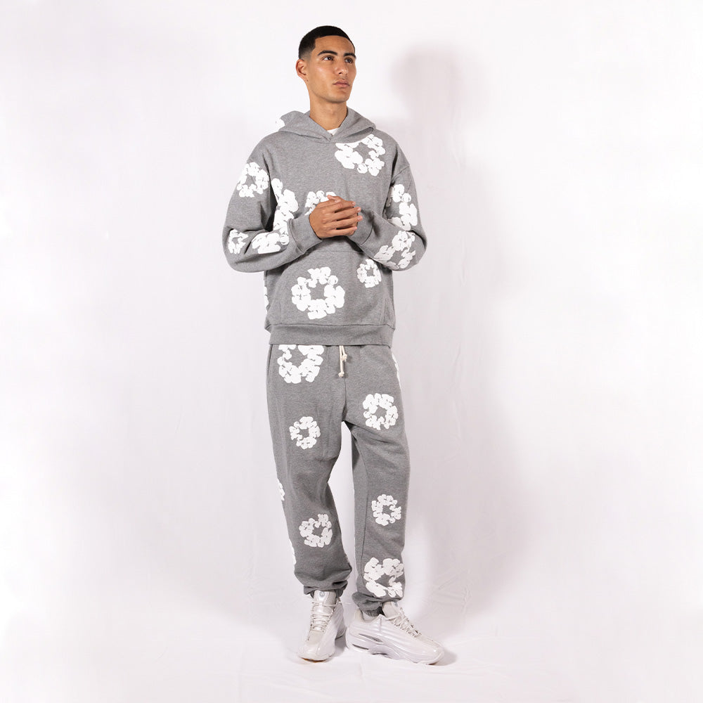 Denim Tears Hoodie The Cotton Wreath Gray