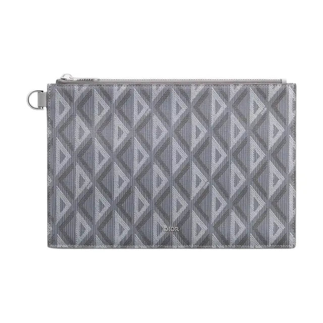Dior Pochette A5 Gray CD Diamond Canvas