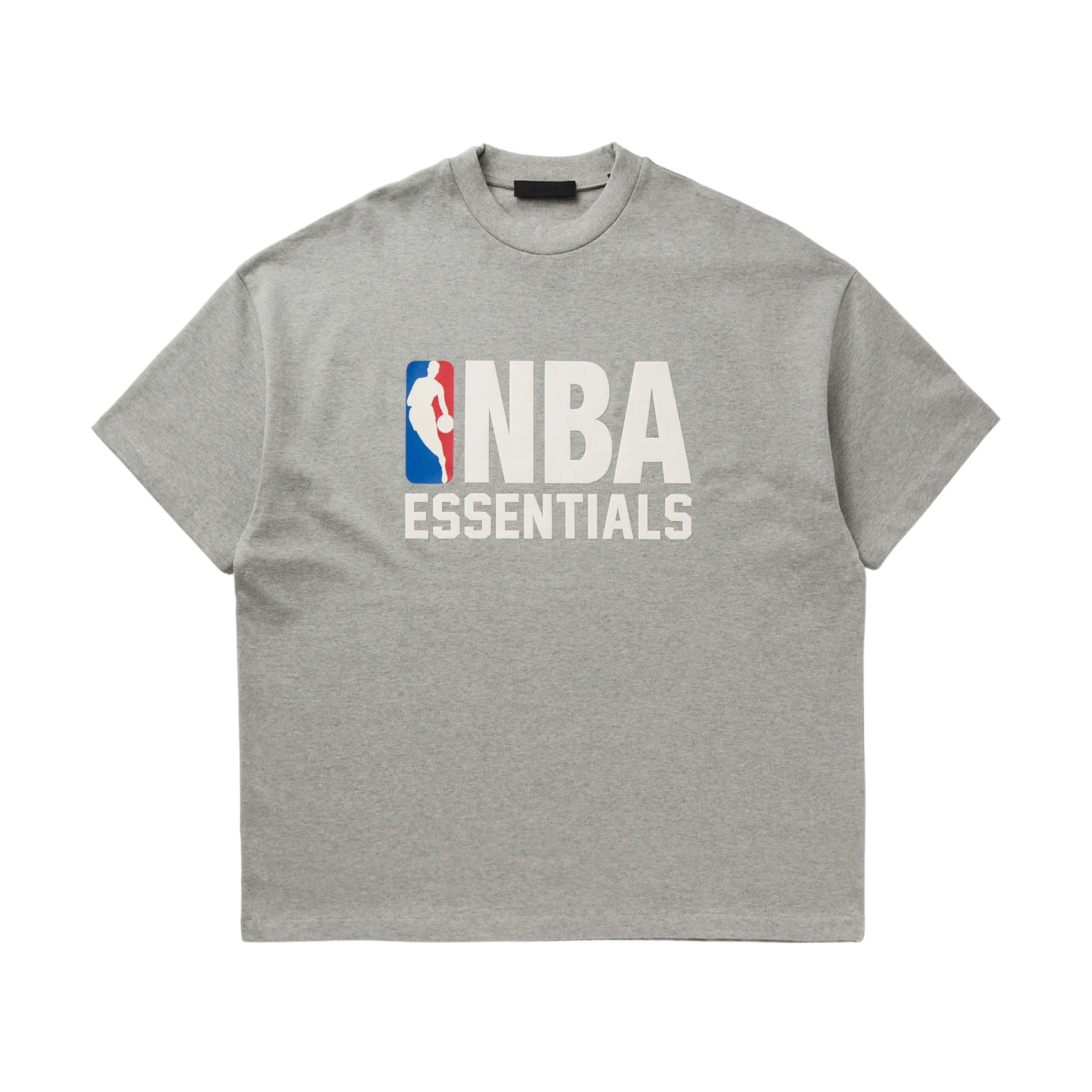 Essentials Fear of God x NBA T-shirt Concrete Heather Gris
