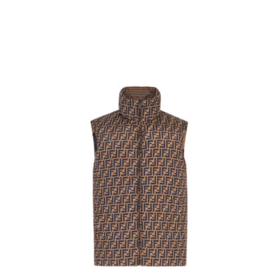 FENDI DOUDOUNE SANS MANCHE REVERSIBLE