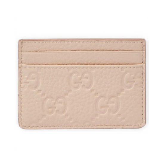 Gucci Porte-carte Guccissima GG Rose