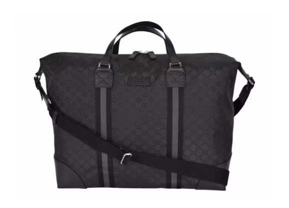 Gucci Sac à épaule en toile GG Noir