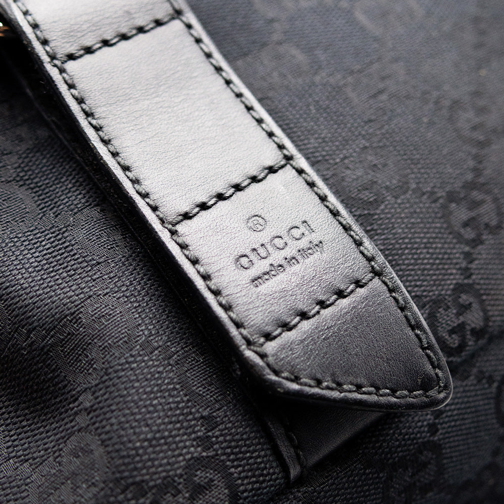 Gucci Sac à épaule en toile GG Noir