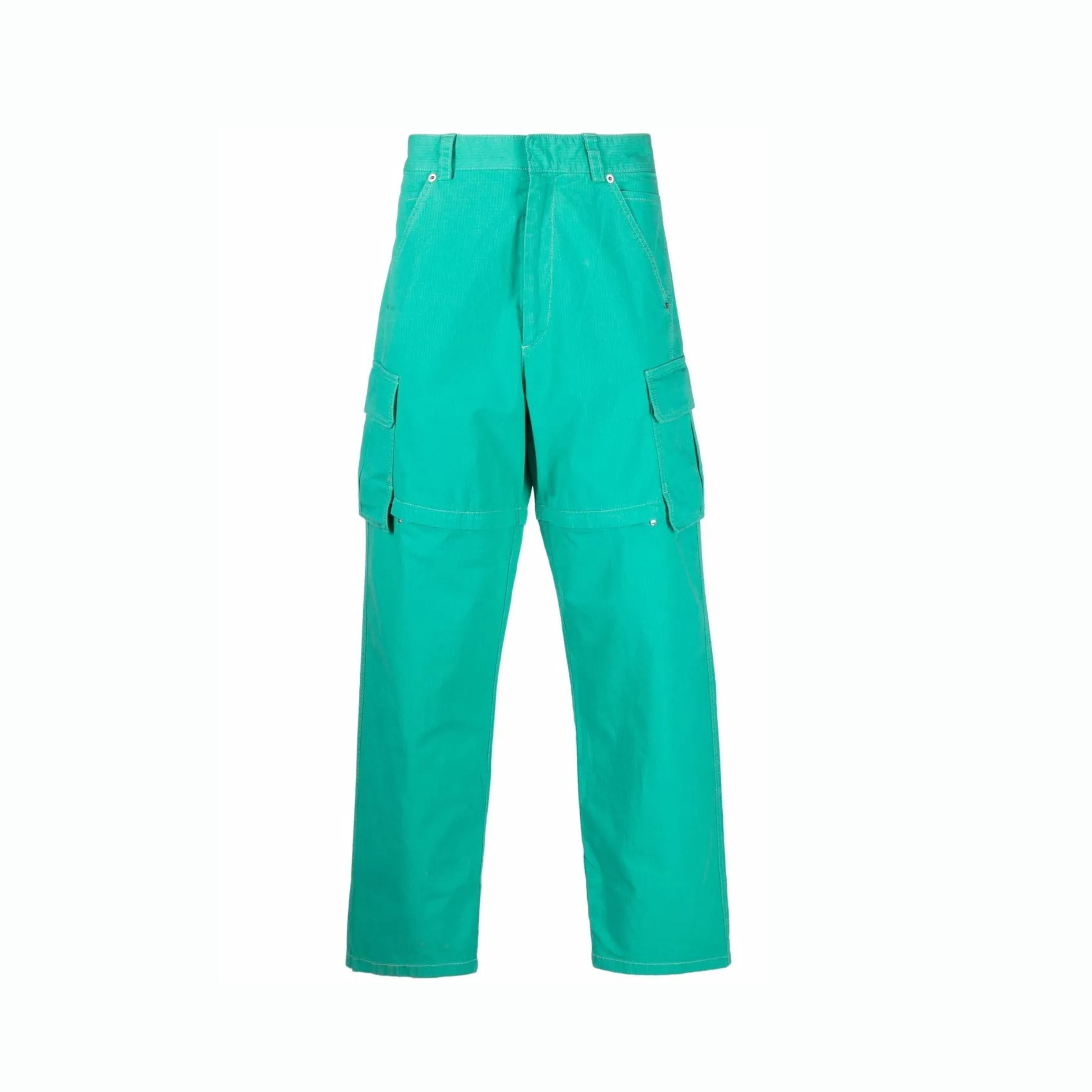Jacquemus Pantalon cargo 'Le pantalon pêche' vert