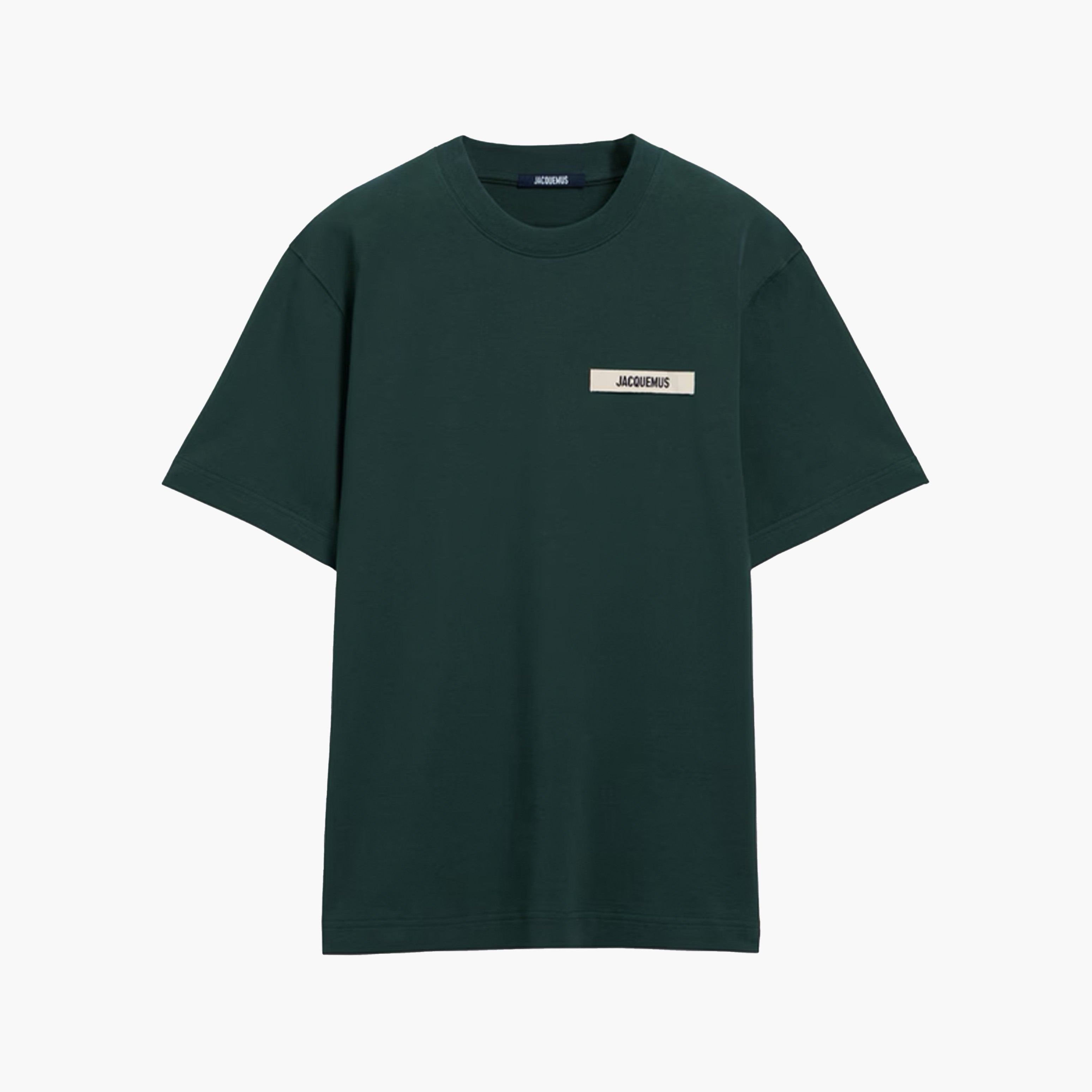 Jacquemus T-Shirt Gros Grain Vert Foncé