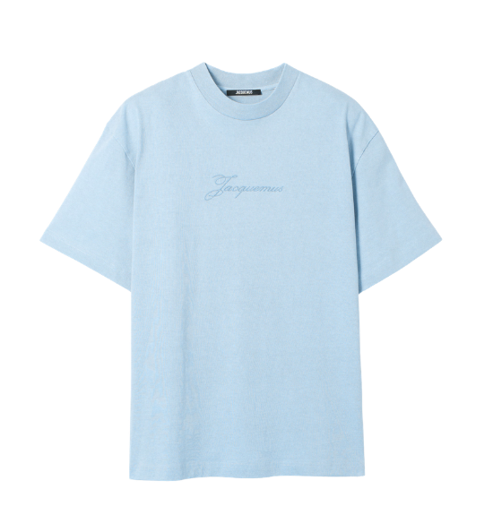 Jacquemus T-shirt Pigmento Bleu