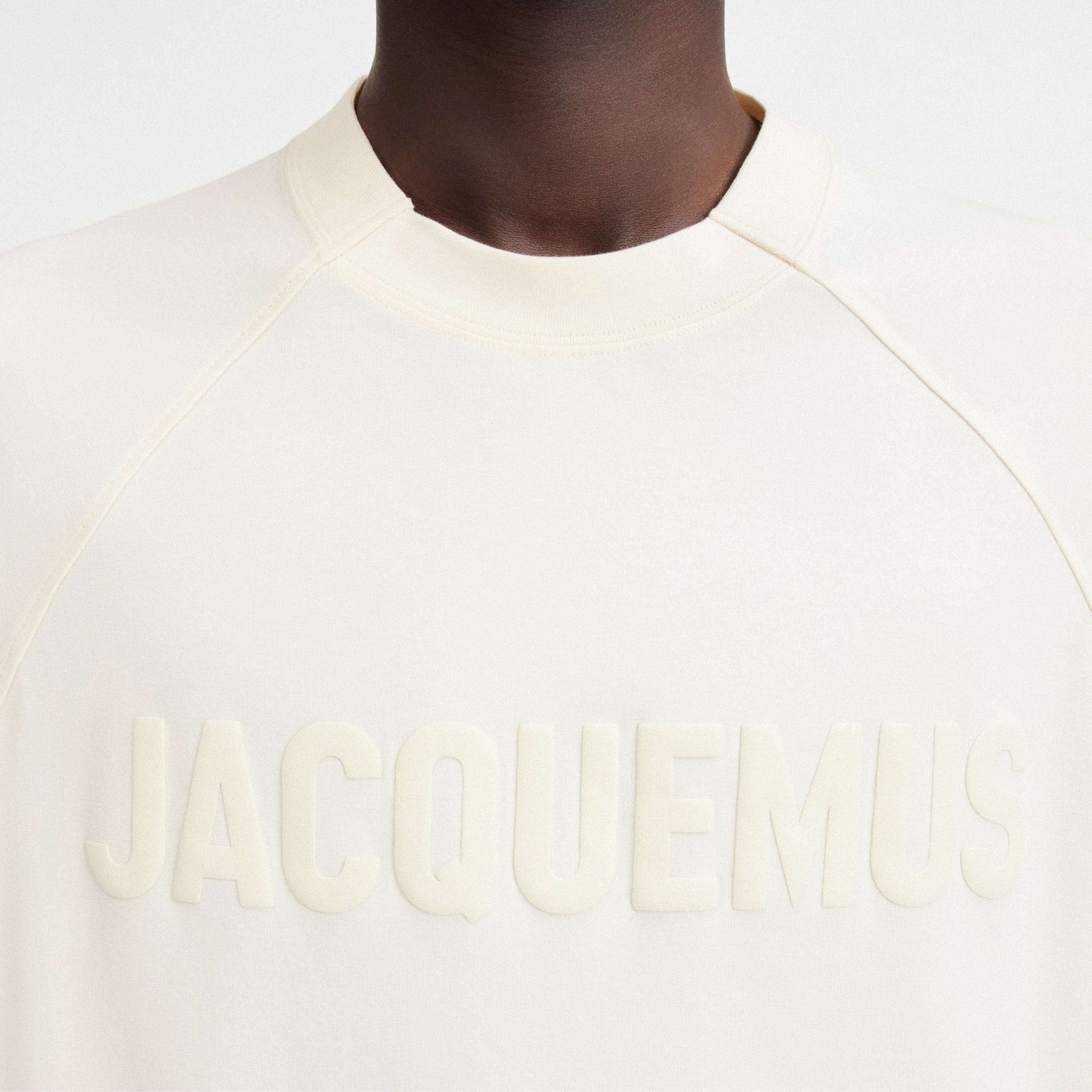 Jacquemus T-shirt Typo Beige