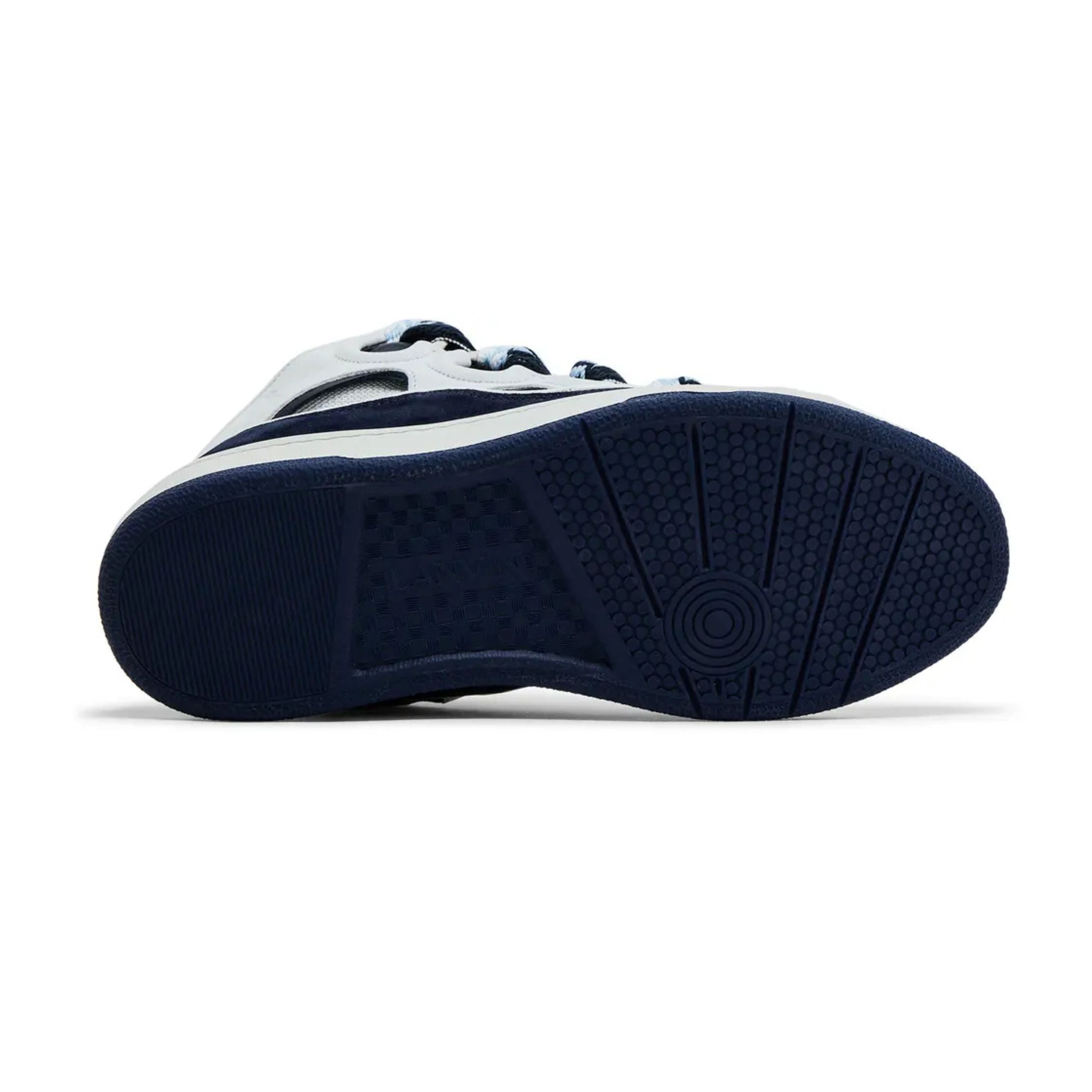 Lanvin Curb Sneakers White Navy Blue