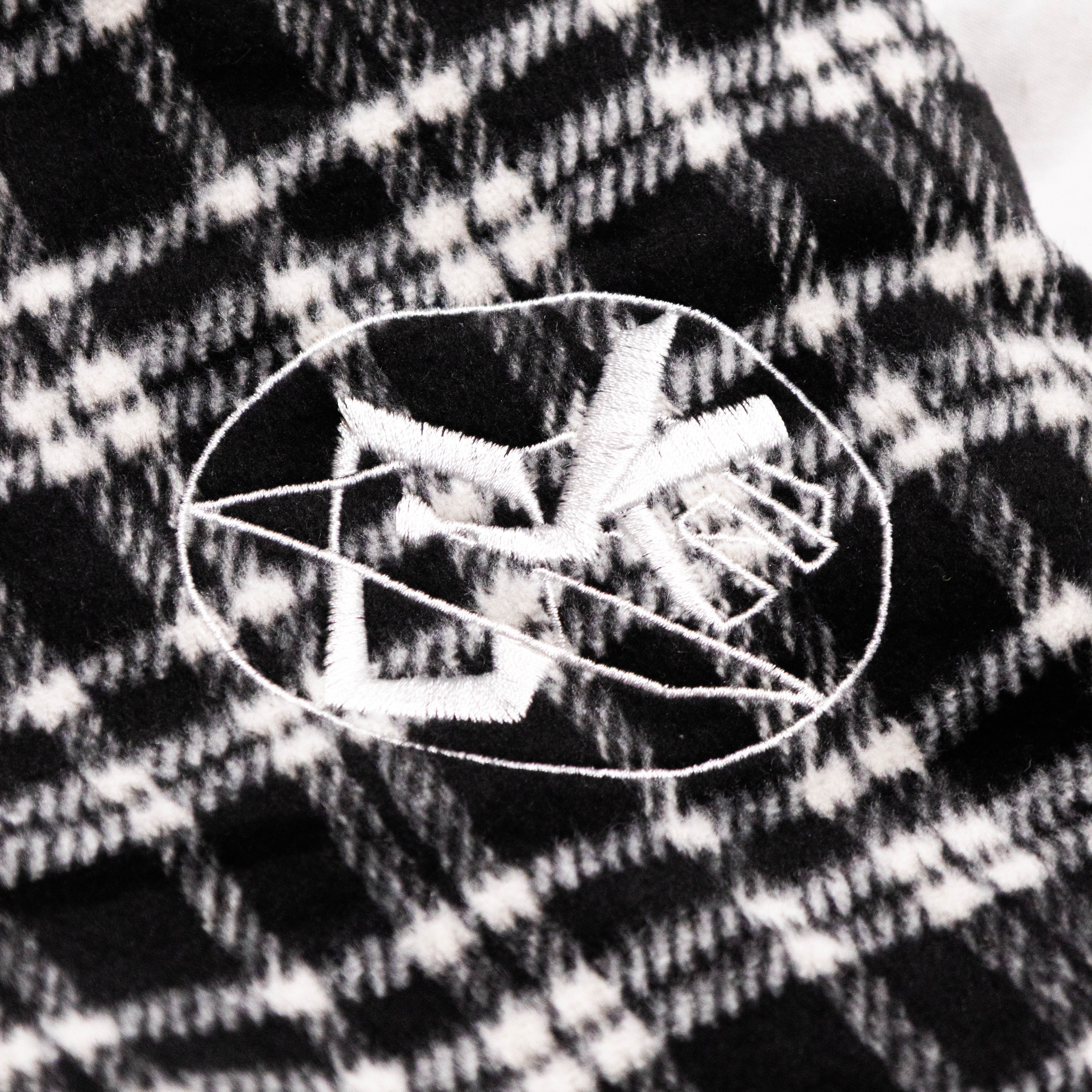 LOCKD Veste Puffer Tartan Noir