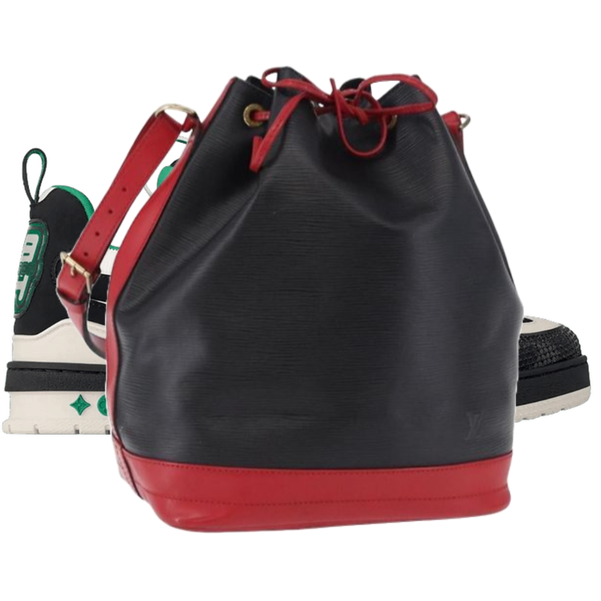 Louis Vuitton Epi Noe Noir Rouge