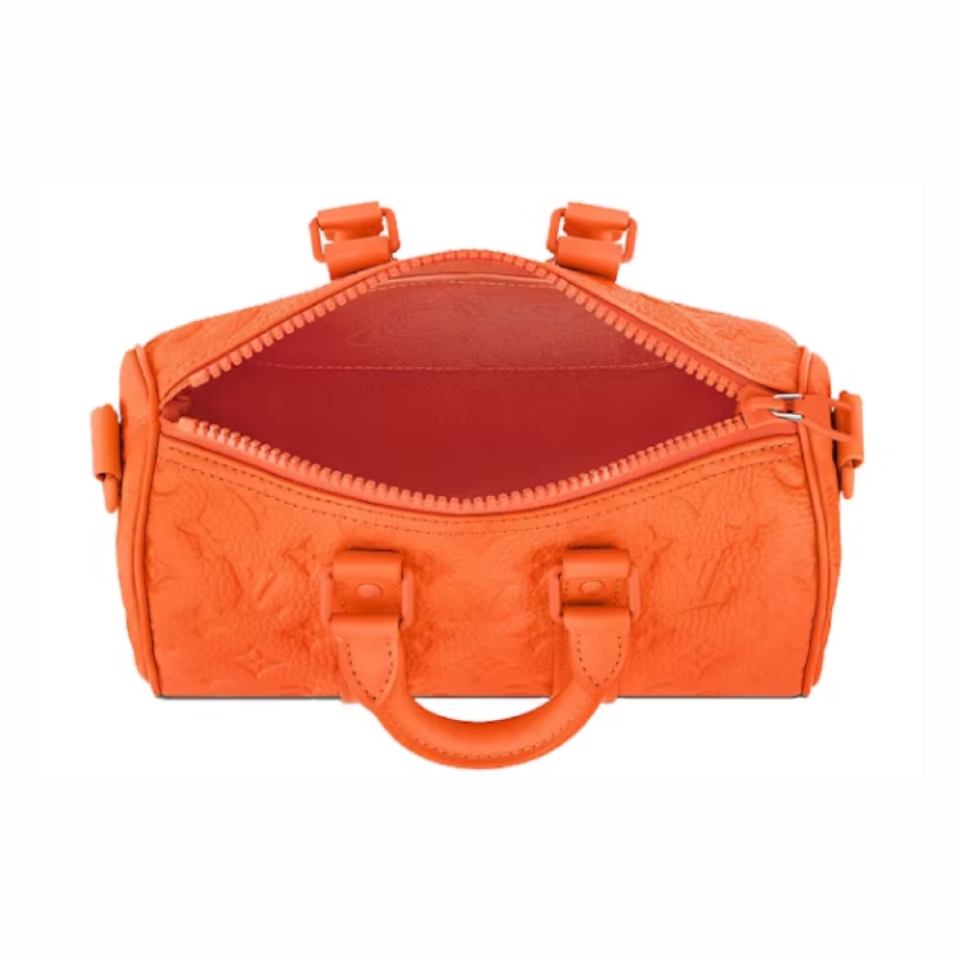 Louis Vuitton Keepall Bandouliere 25 Monogram Embossed Orange