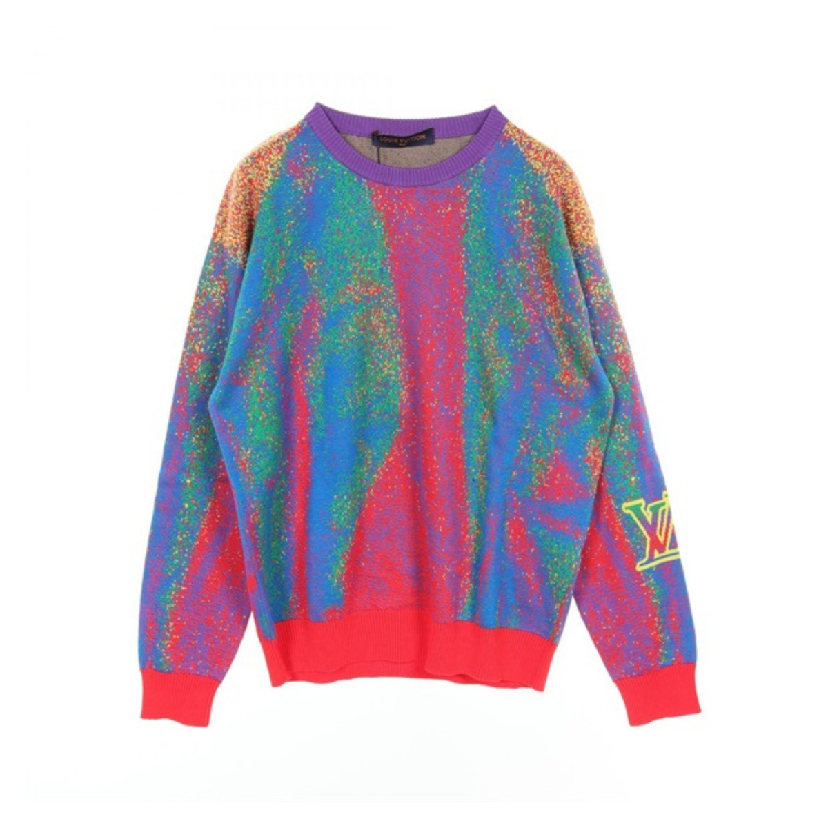 Louis Vuitton Multicolor Thermographic Jacquard Crewneck AH20 Virgil Abloh