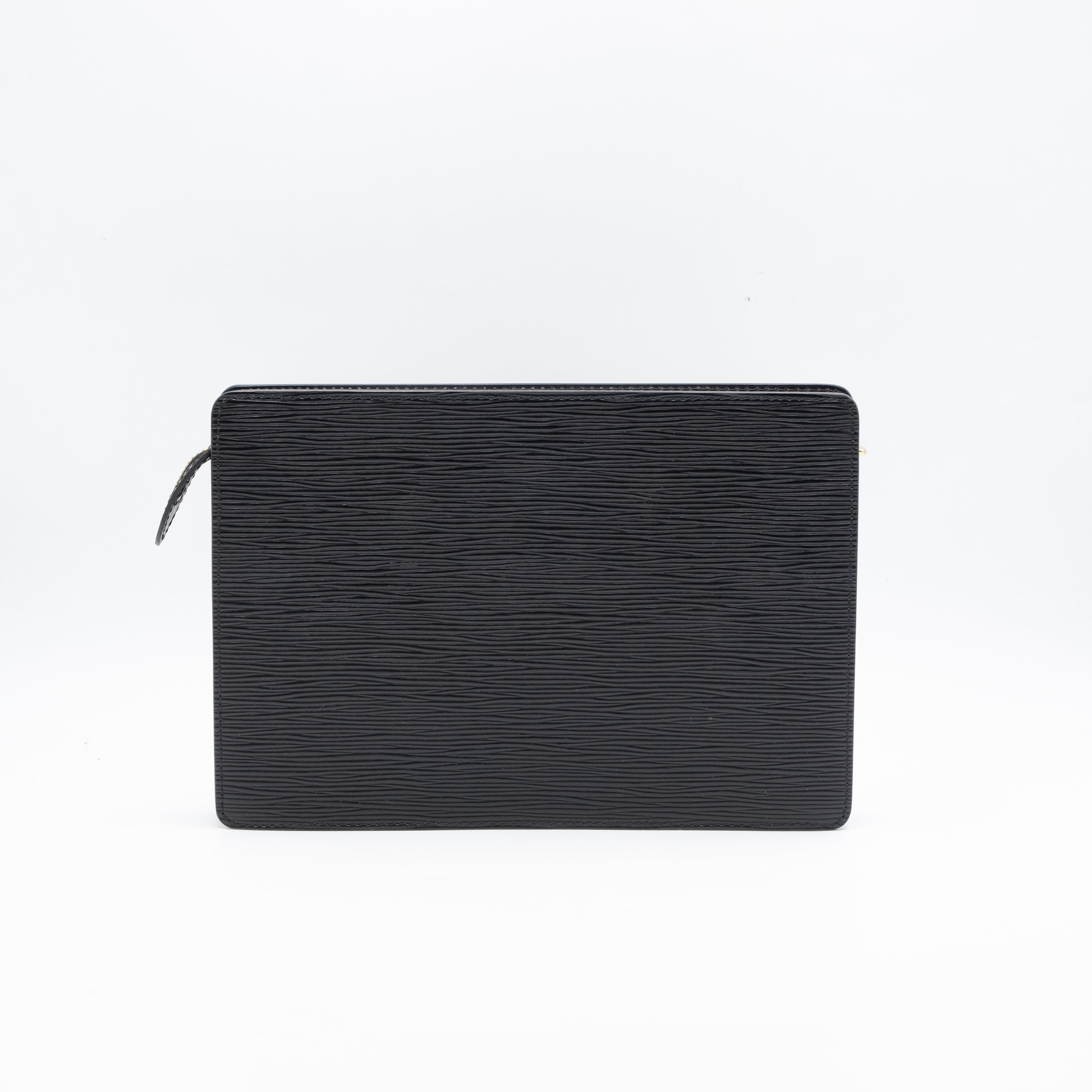 Louis Vuitton Pochette Cuir Epi Noir