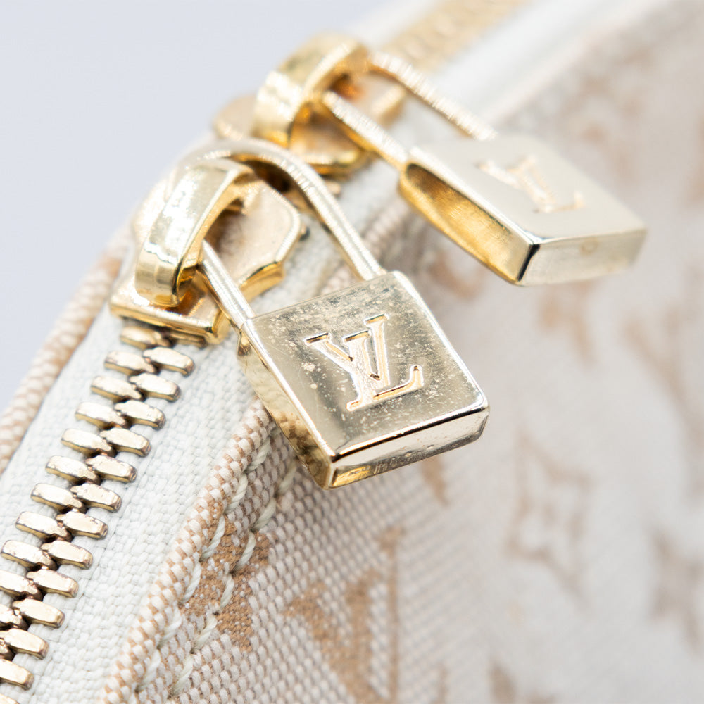 Louis Vuitton Mini Alma Monogram Handbag Grey