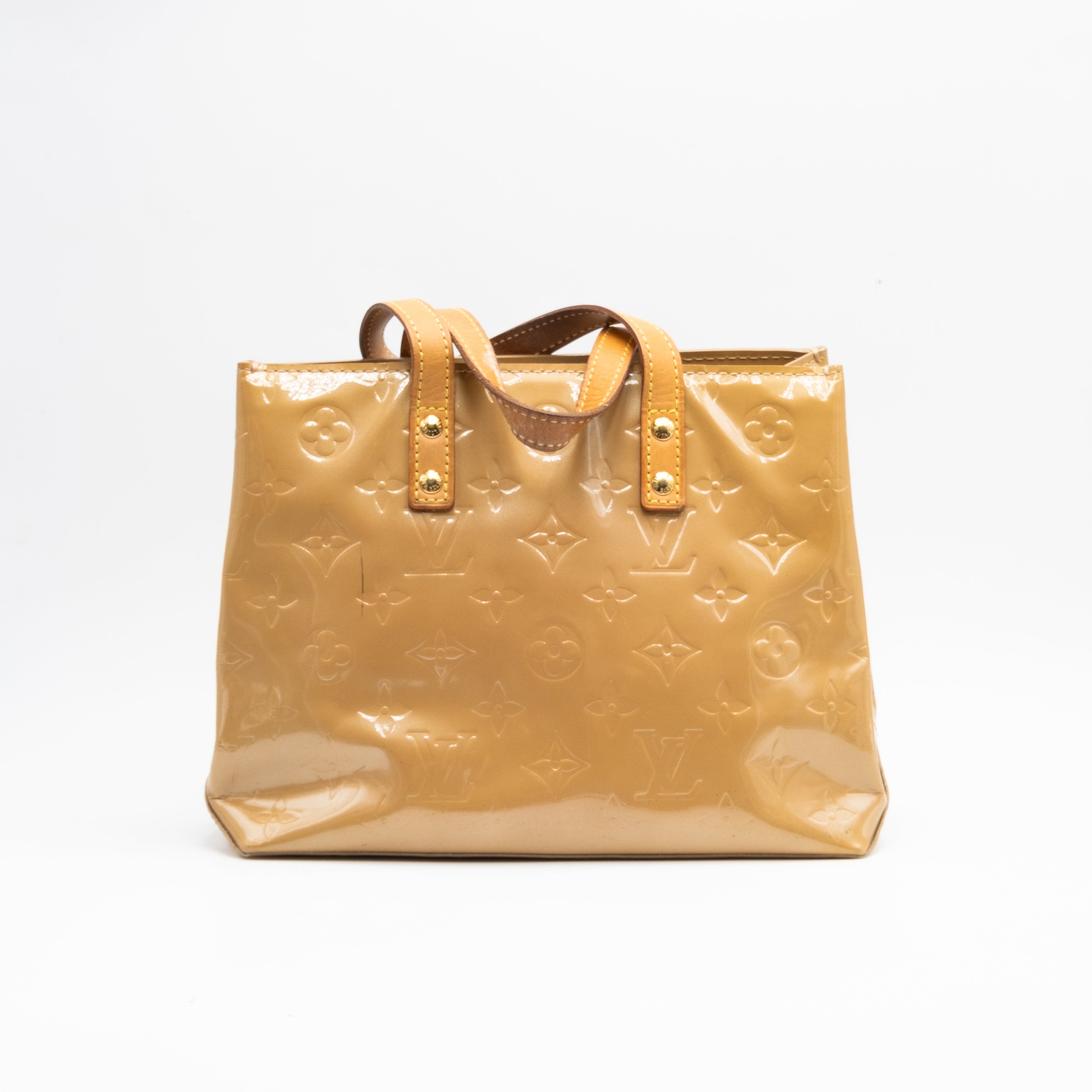 Louis Vuitton Sac à main Vernis Reade PM Beige