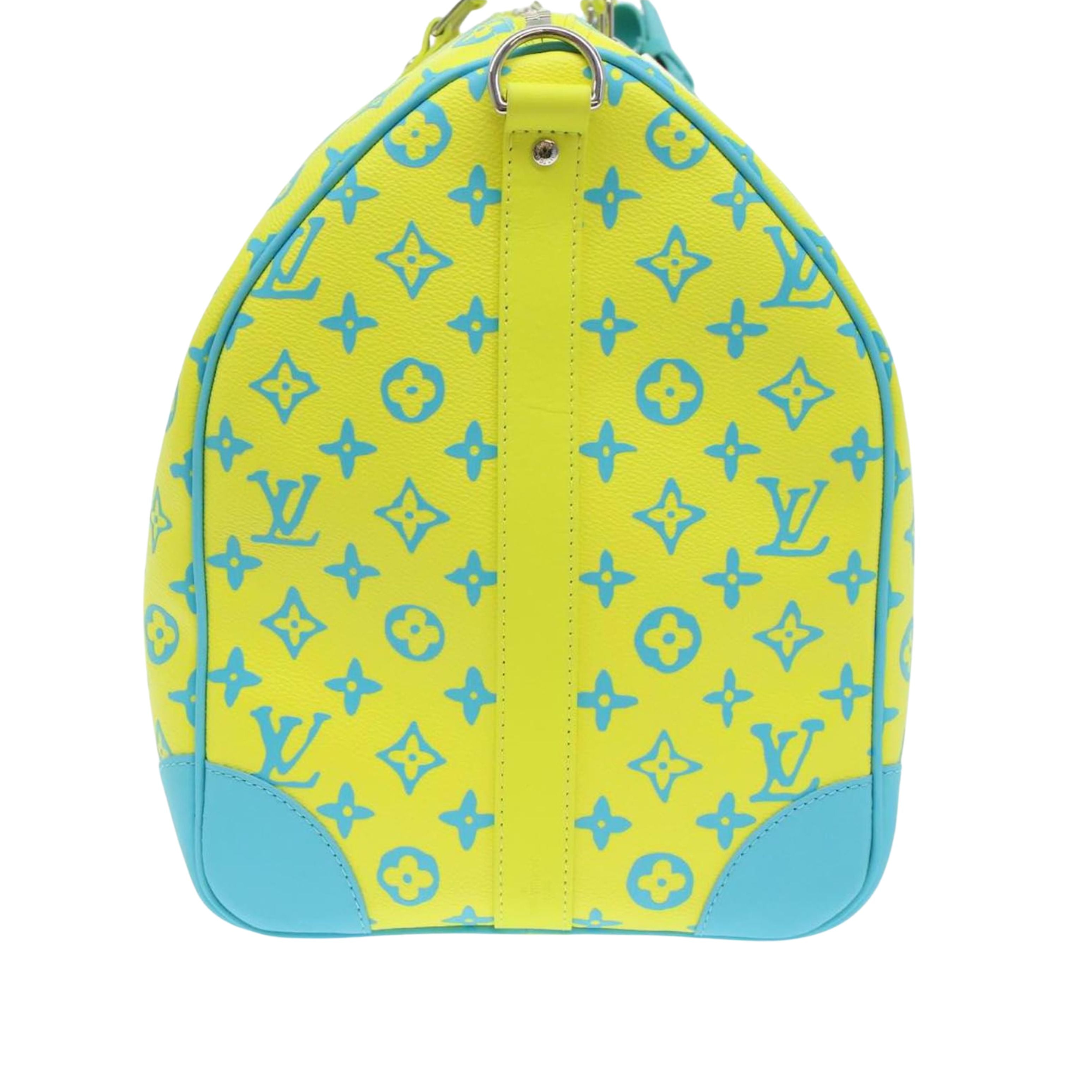 Louis Vuitton Sac de voyage Keepall 50 Neon Color Jaune Bleu