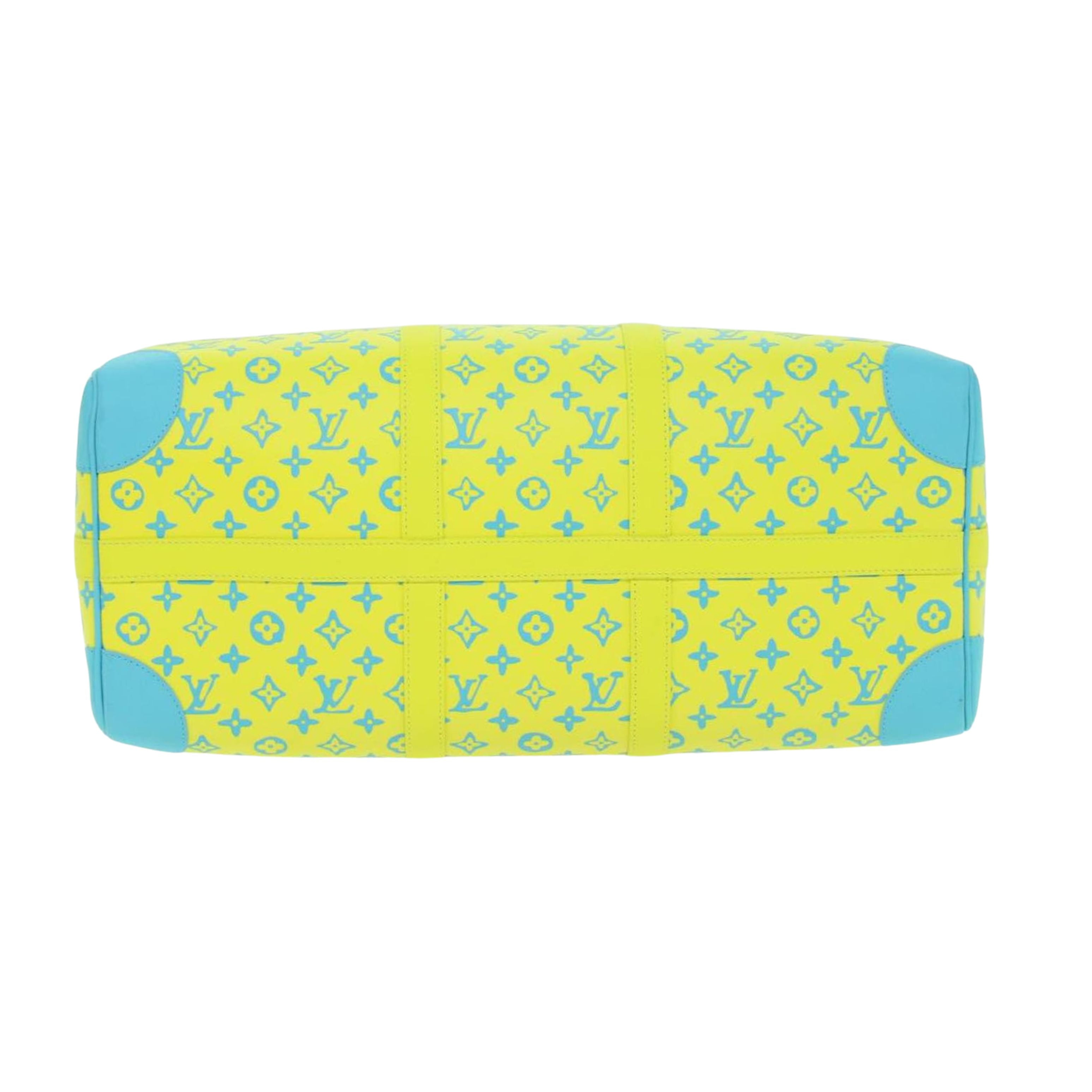 Louis Vuitton Sac de voyage Keepall 50 Neon Color Jaune Bleu