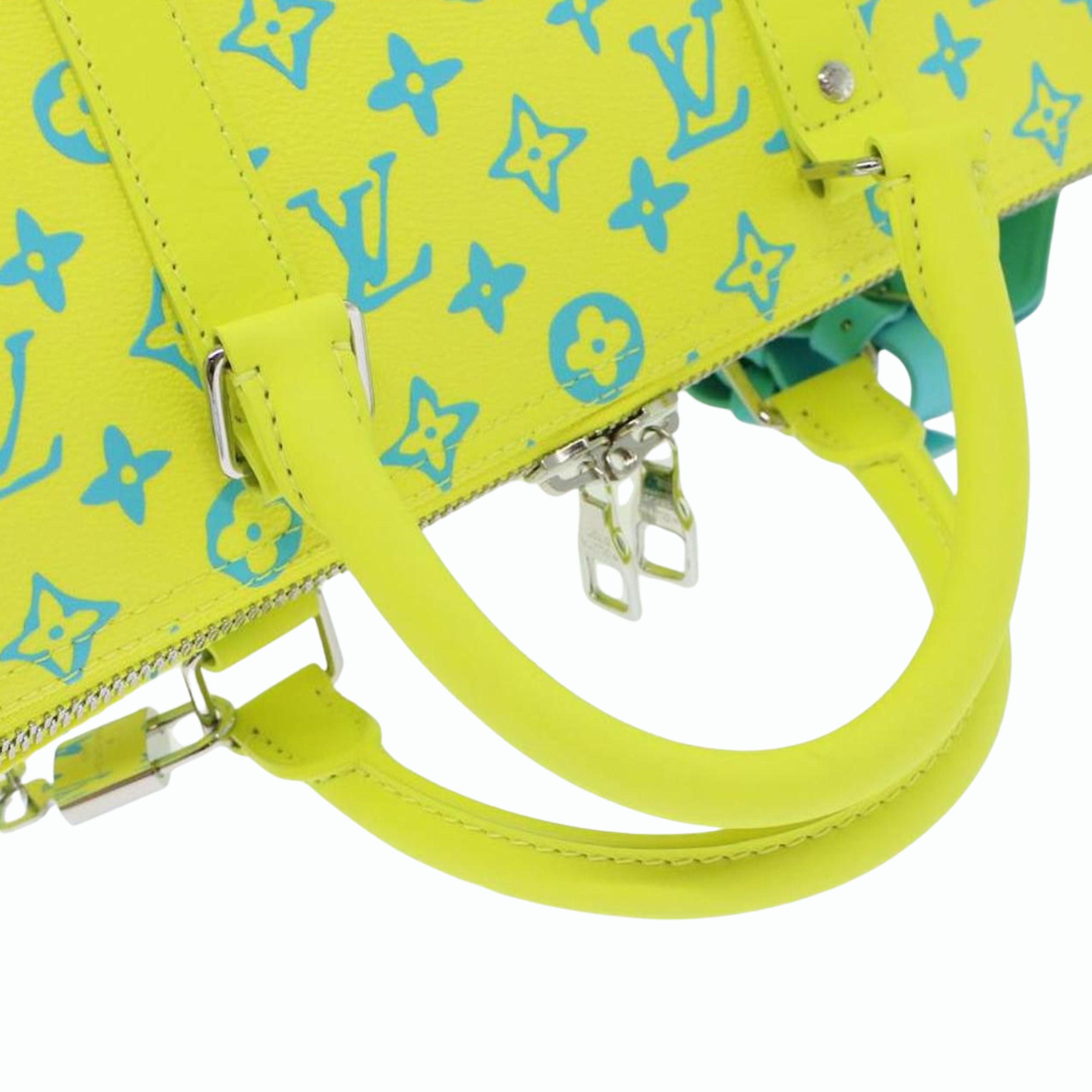 Louis Vuitton Sac de voyage Keepall 50 Neon Color Jaune Bleu