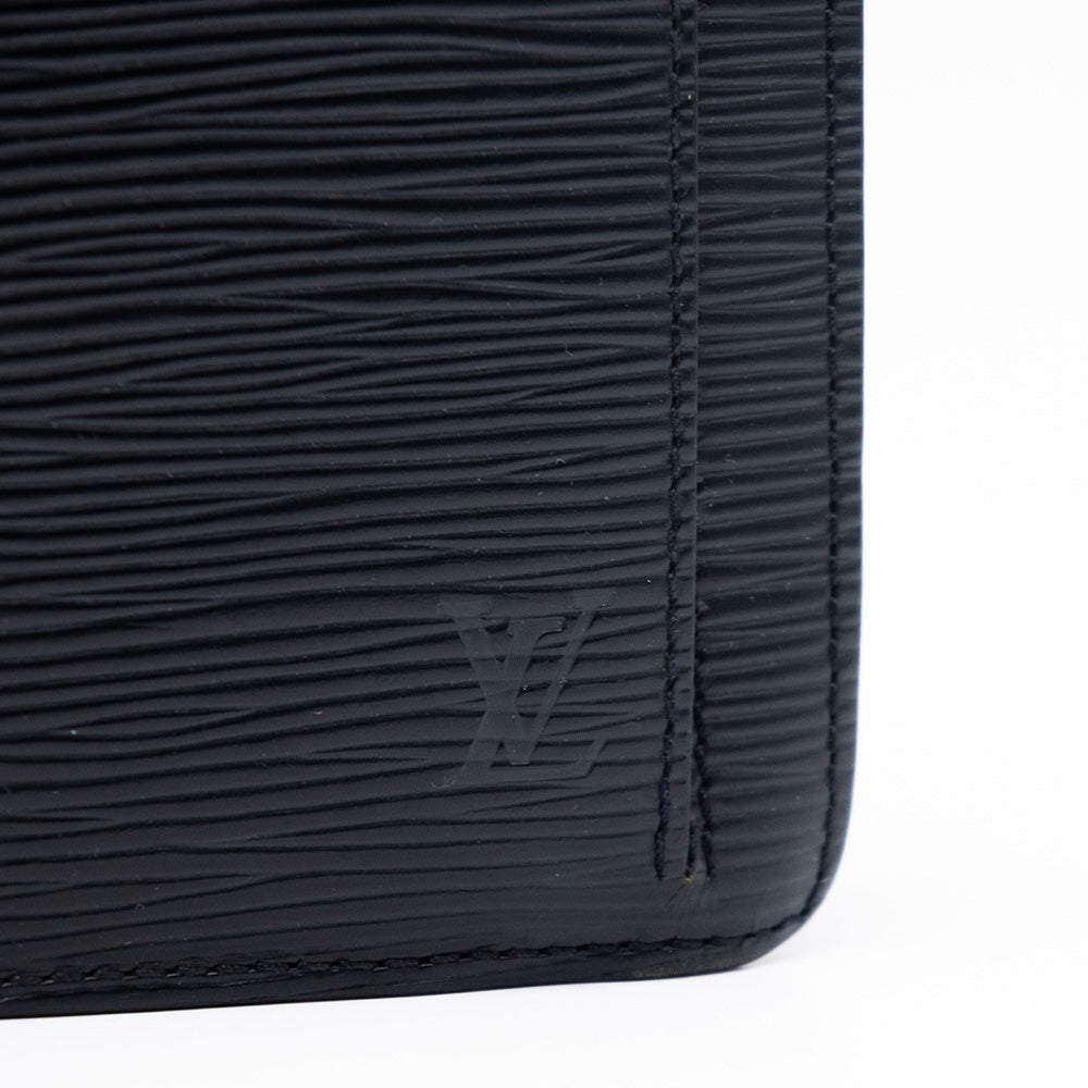 Louis Vuitton Sac Pochette avec Dragonne Cuir Epi Noir