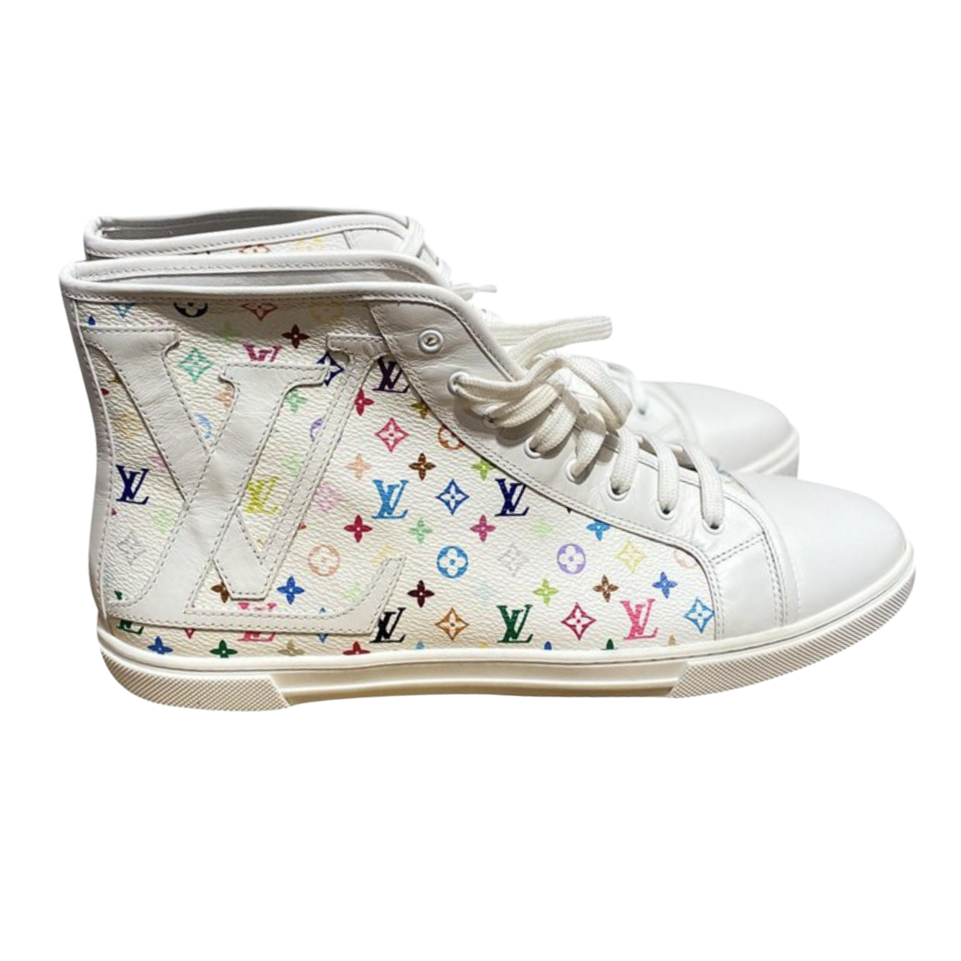Louis Vuitton x Murakami Sneakers Toile Monogram Blanc