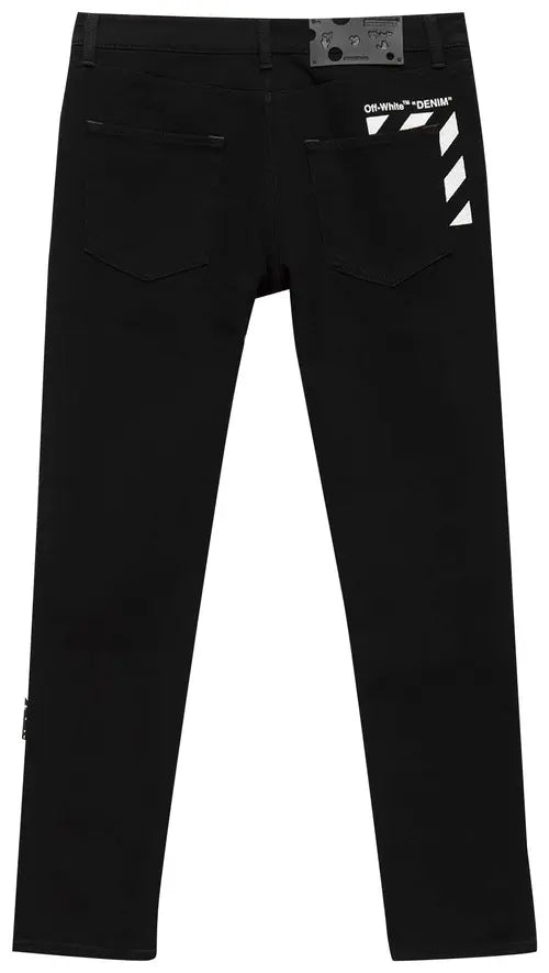 Off-White Diag Pocket Skinny Jeans Noir