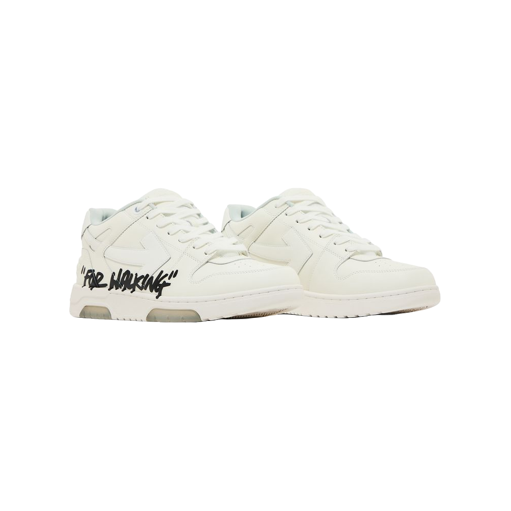 Off-White Out Of Office OOO Low Tops For Walking White Black