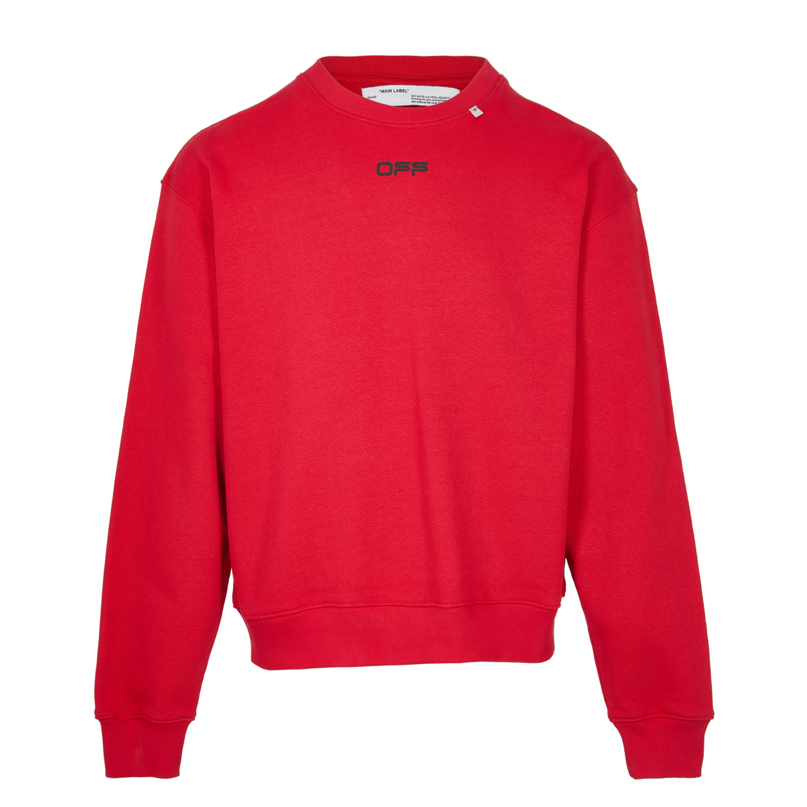Off-White Wavy Line Crewneck Red