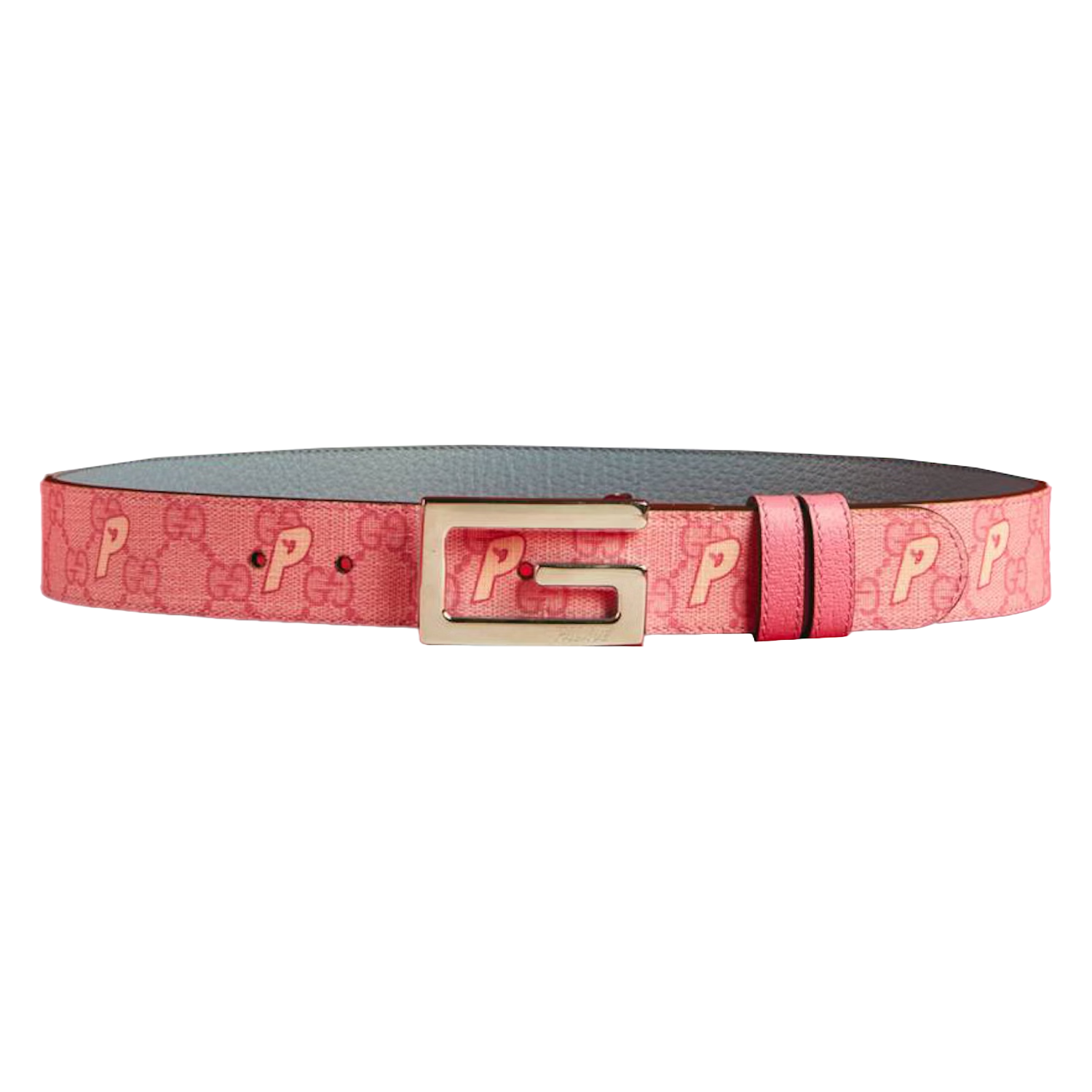 Palace x Gucci GG-P Supreme G Square Buckle Reversible Belt