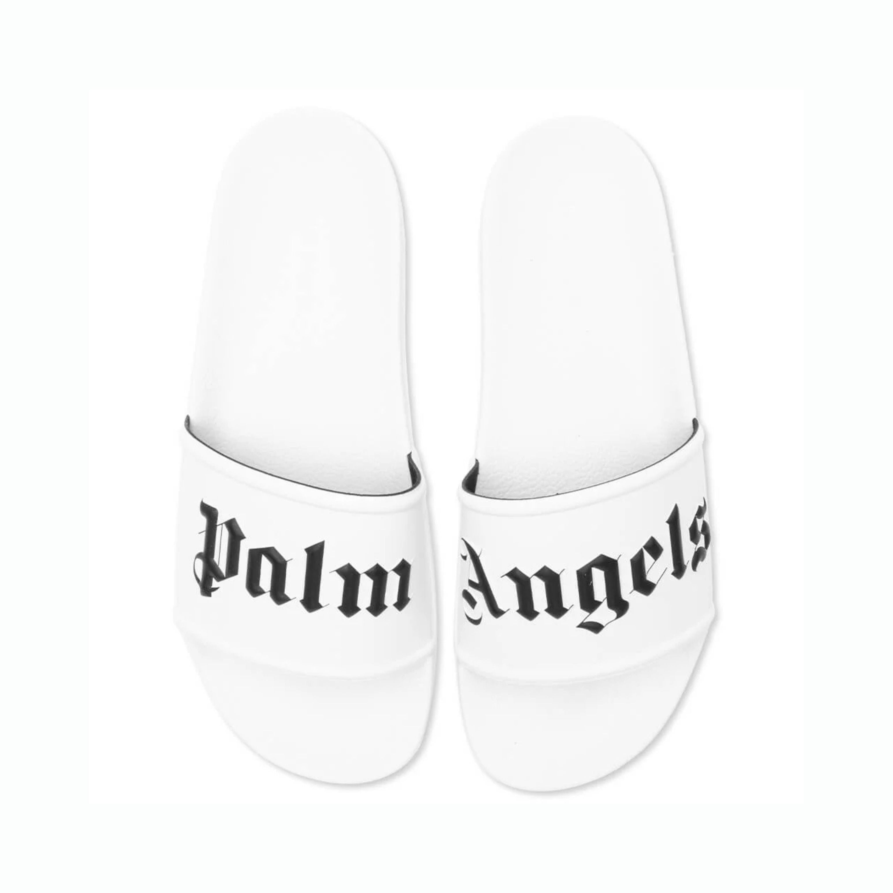 Palm Angels Logo Slide White Black