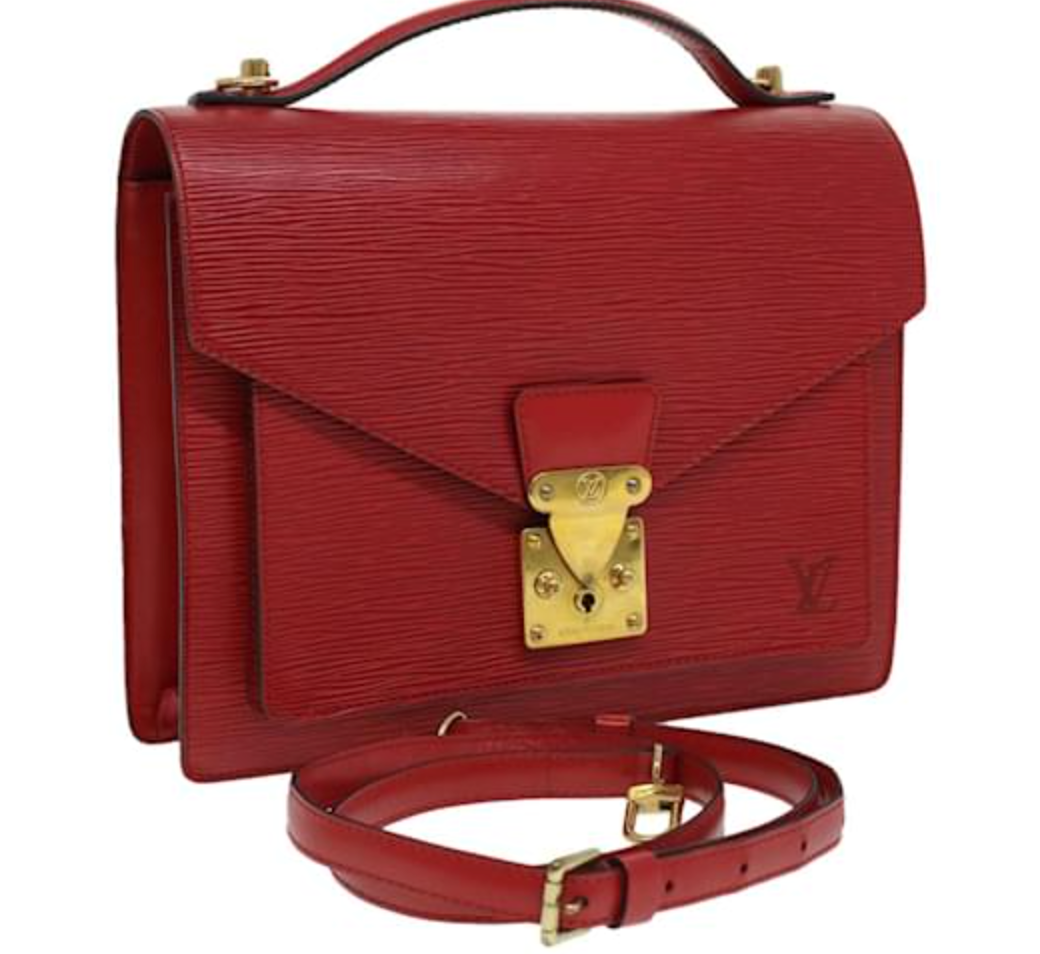 Sac 2way Louis Vuitton Epi Monceau rouge castillan