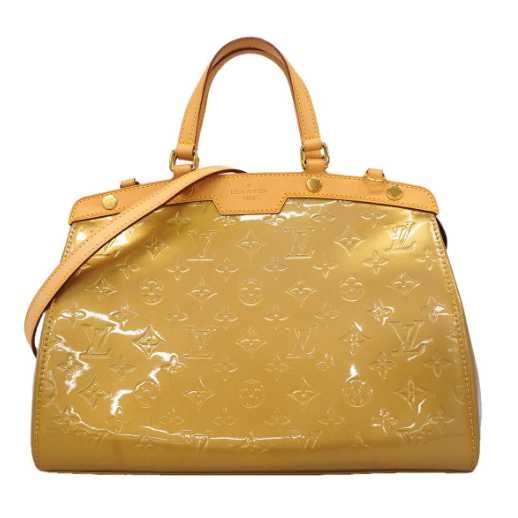 Sac à main 2way Louis Vuitton Brea MM Vernis beige poudré