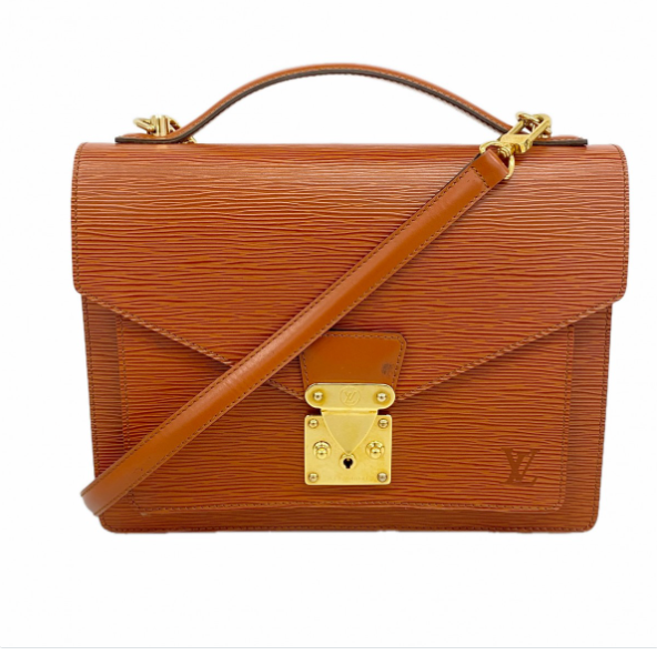 Sac à main 2way Louis Vuitton Epi Monceau marron Kenya