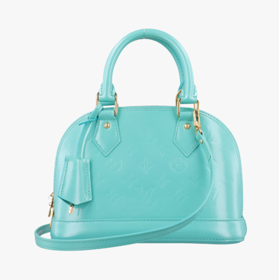 Sac à main Louis Vuitton Alma BB Vernis Bleu Lagon