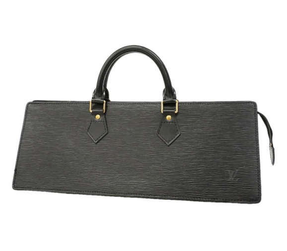 Sac à main Louis Vuitton Épi Sac Triangle noir