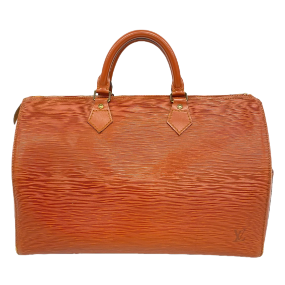 Sac à main Louis Vuitton Épi Speedy 35 marron