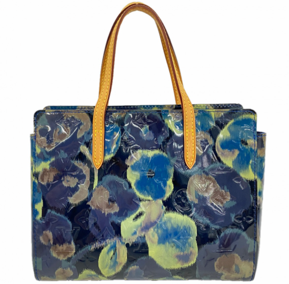 Sac Vernis Ikat Fleur Catalina BB bleu M90038
