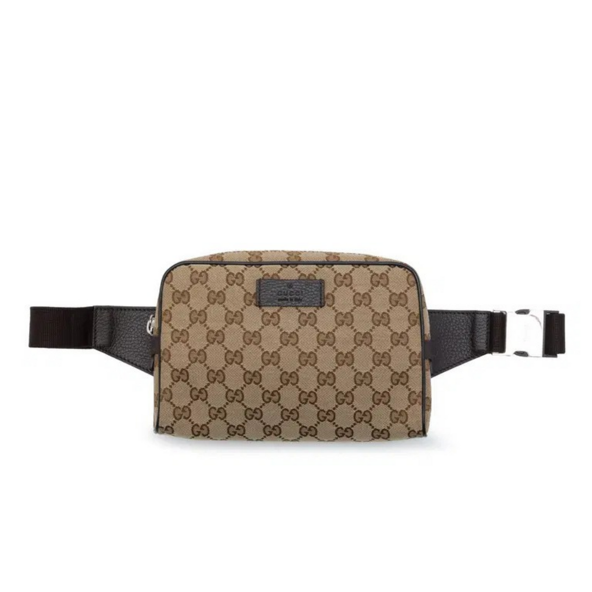 Sacoche Banane Gucci en Toile Beige